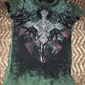 Green/black Angels&Diamonds shirt